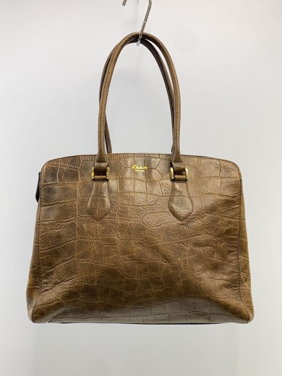 DAKOTA tote bag leather BRW