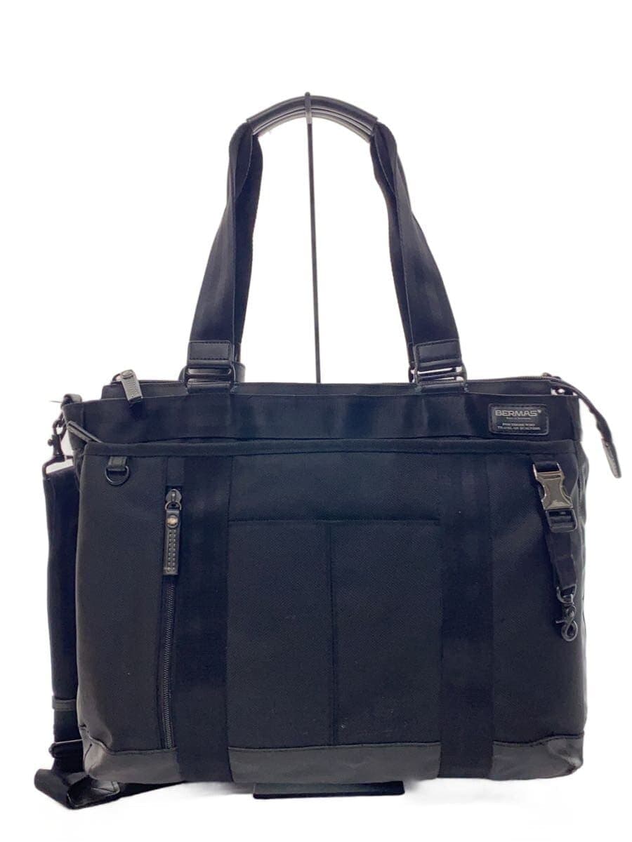 BERMAS Tote Bag 2-Way Shoulder Nylon BLK 60072