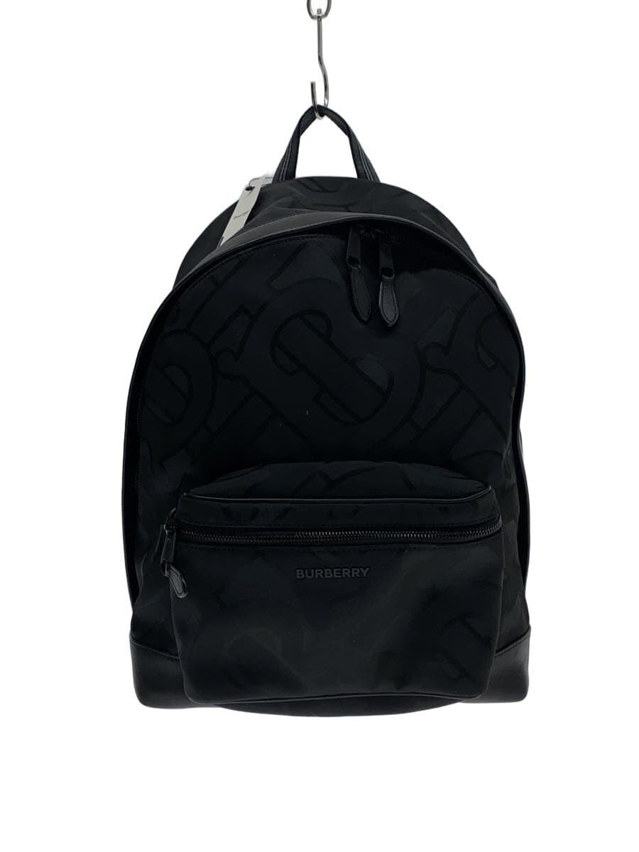 BURBERRY Backpack Polyester Black All-over pattern 8043706