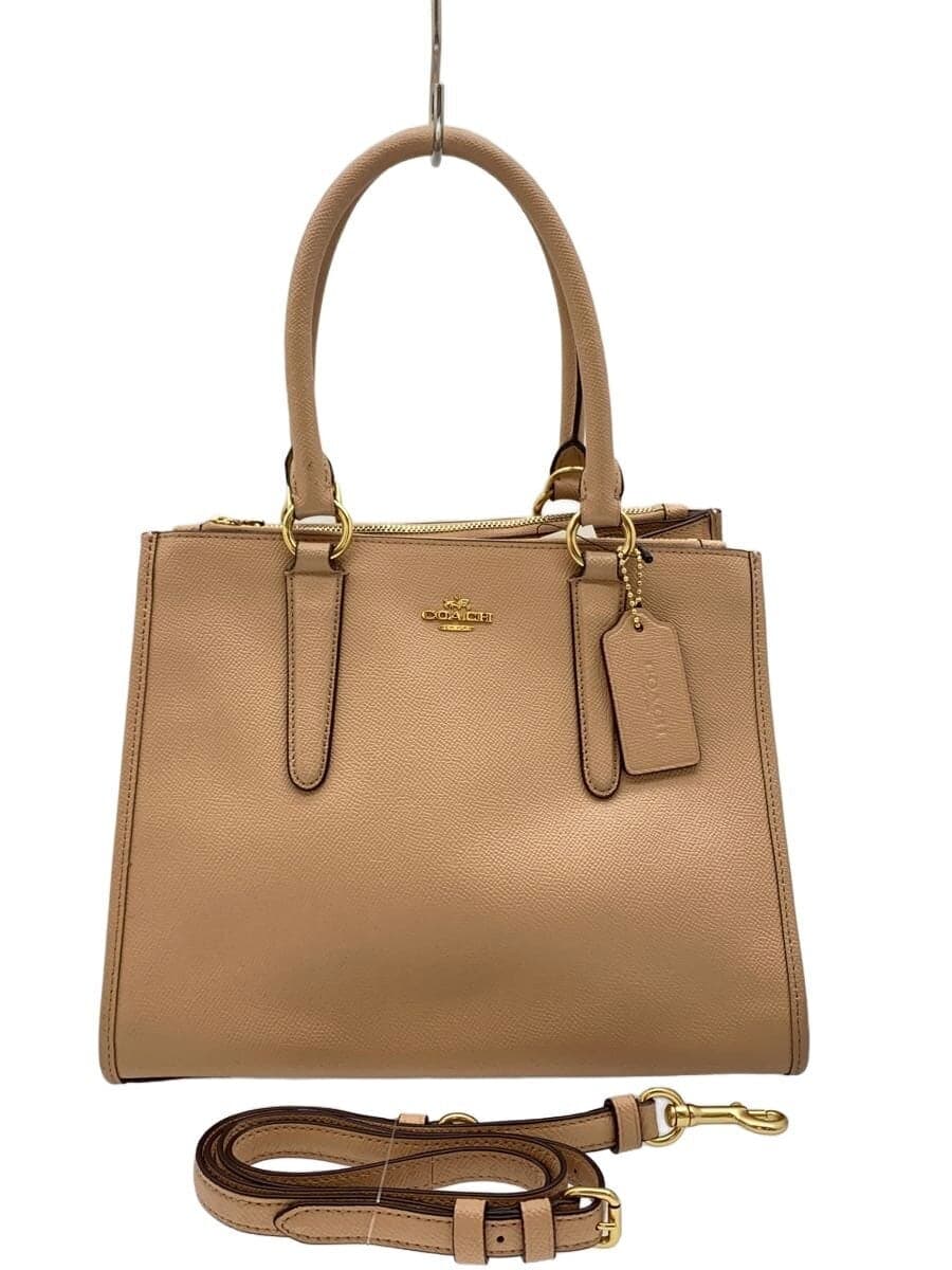 COACH Tote Bag PVC Pink Solid Color F14928