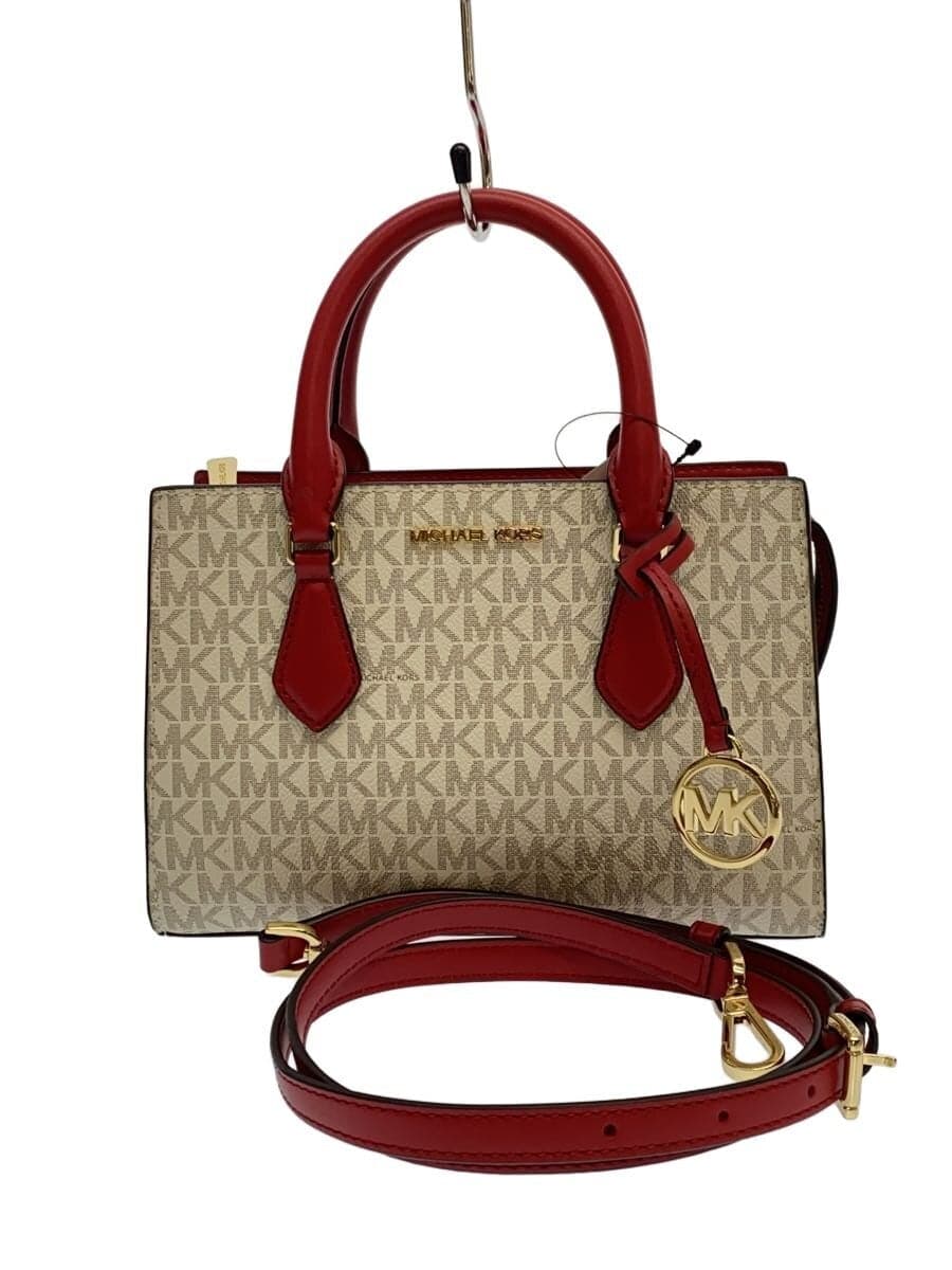 MICHAEL KORS Handbag PVC CRM All-over Print 35S3G6HS5B
