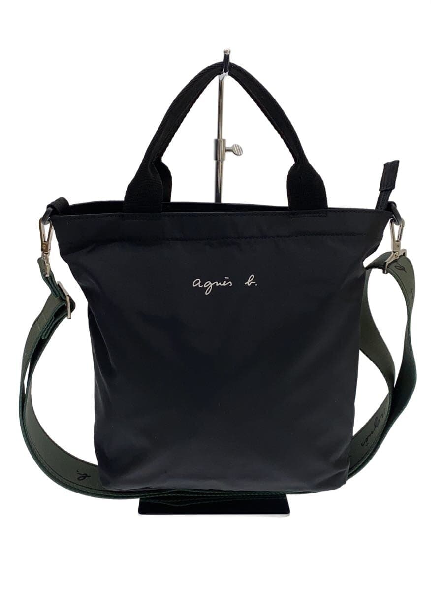 agnes b. Shoulder Bag BLK Strap Bag x 2 Set