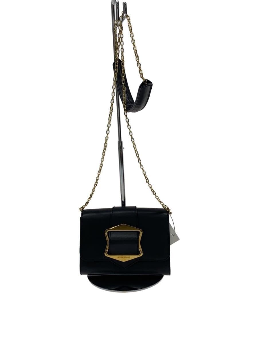 EMPORIO ARMANI Shoulder Bag Leather BLK YD300 Y3B033 AHFF01 20152