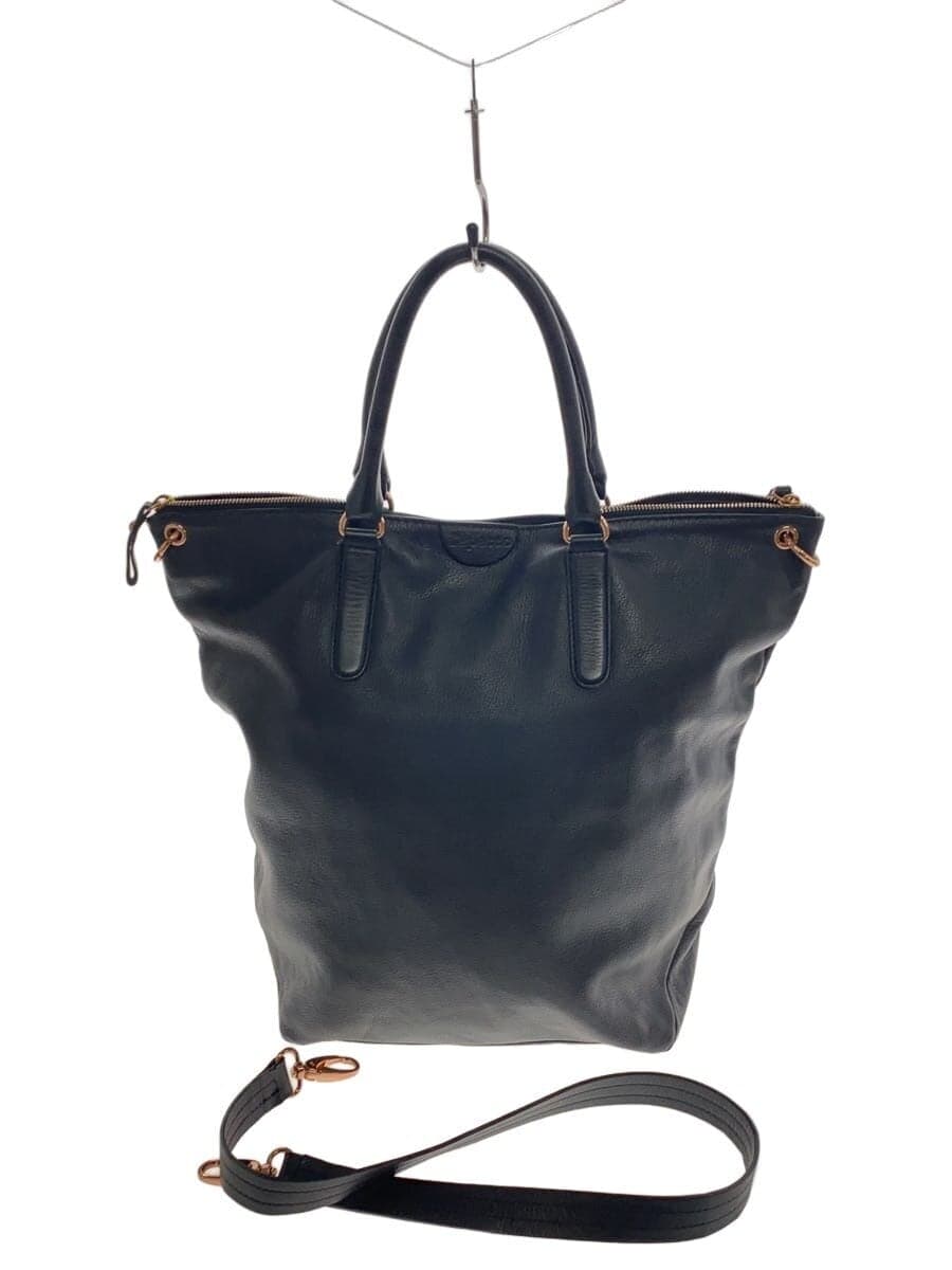 repetto2-Way Tote Bag Leather BLK