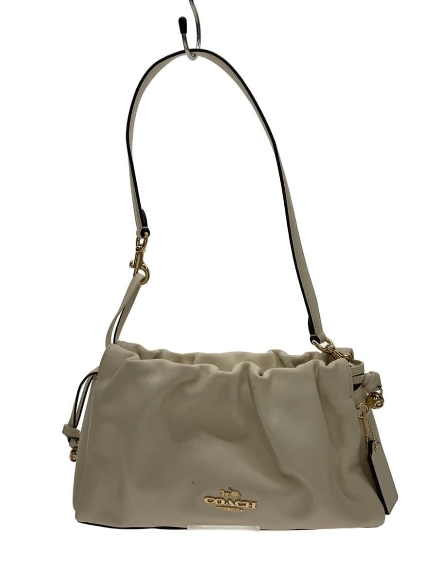 COACH Shoulder Bag Leather CRM Solid F2480