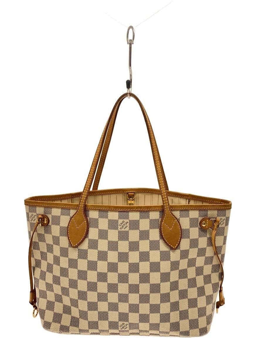 LOUIS VUITTON1)Neverfull PM_Damier Azur PVC WHT N51110