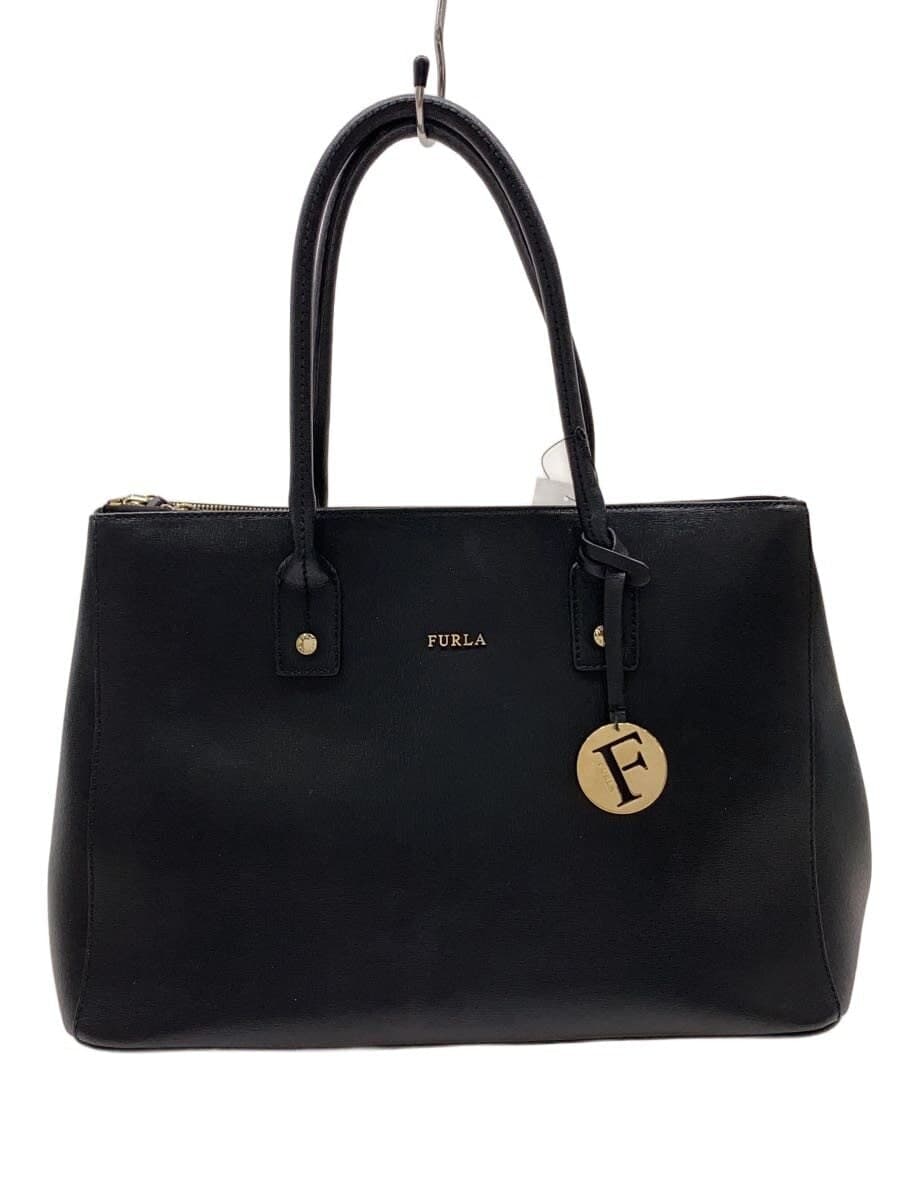 FURLA tote bag -- BLK plain