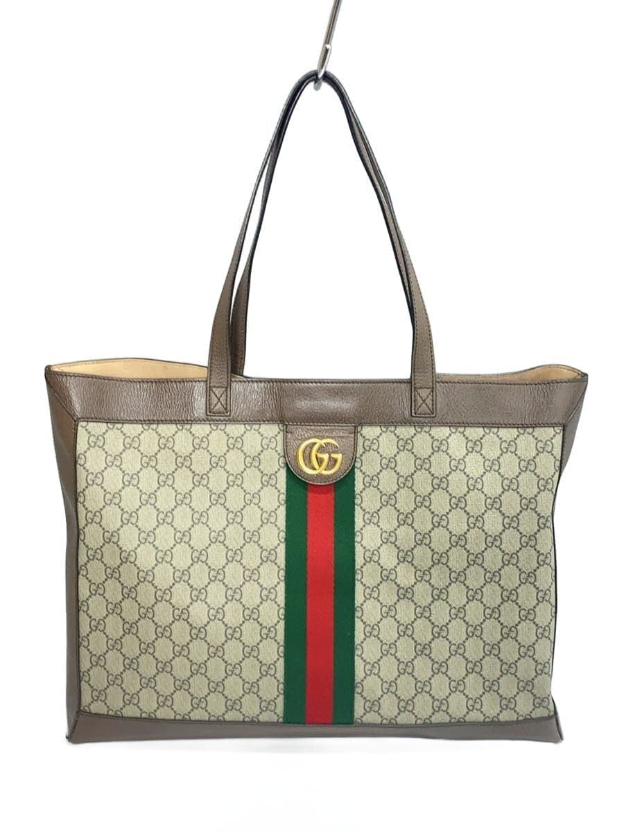 GUCCI Tote Bag PVC BEG All Over Pattern 547947