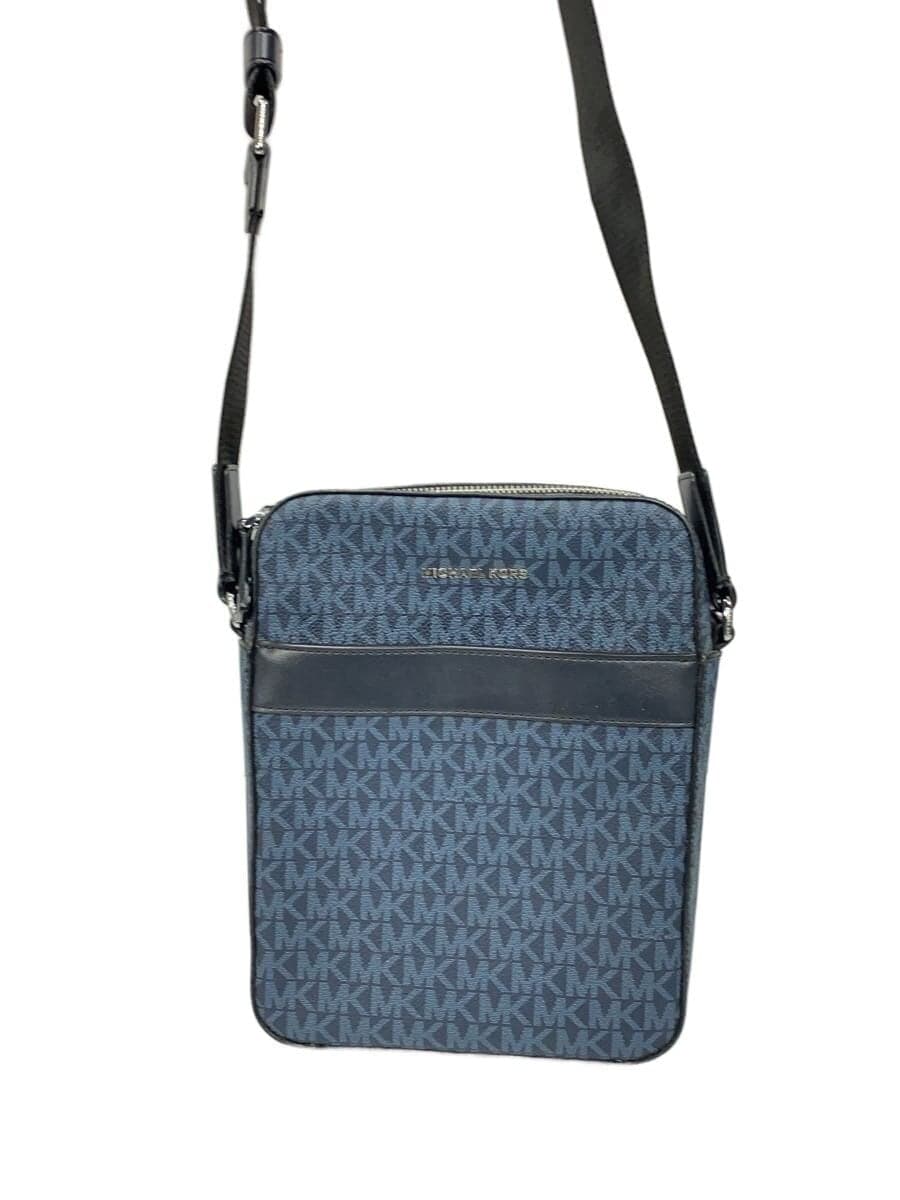 MICHAEL KORS Shoulder Bag Leather NVY All Over Pattern