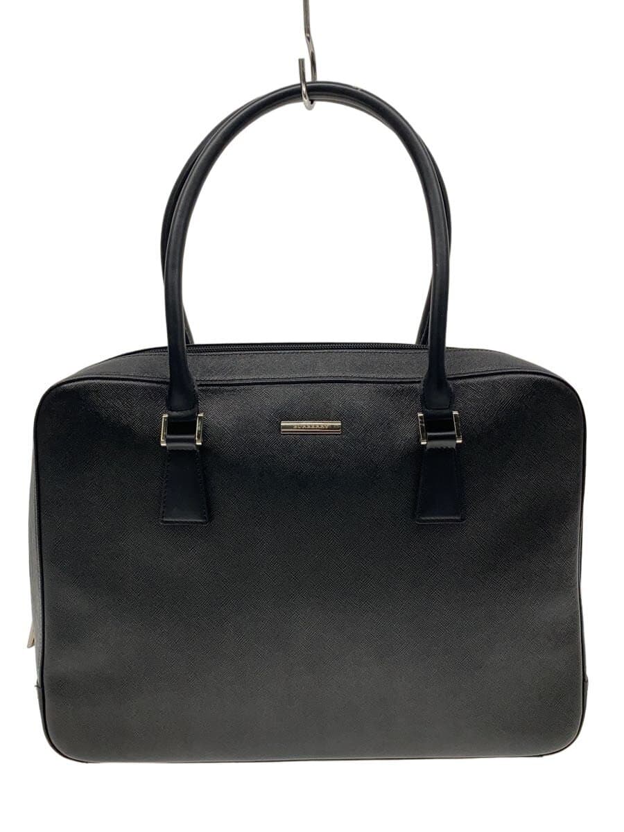 BURBERRY tote bag leather BLK