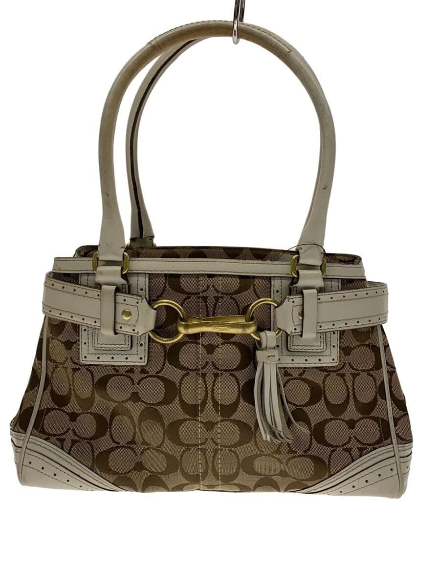 COACH tote bag -- BEG all-over pattern 10507