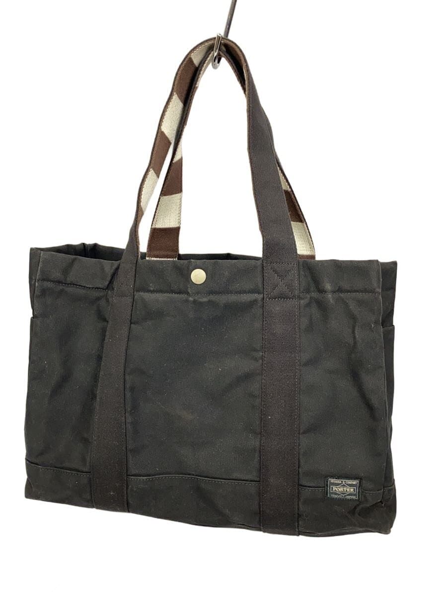 PORTER tote bag canvas BLK plain