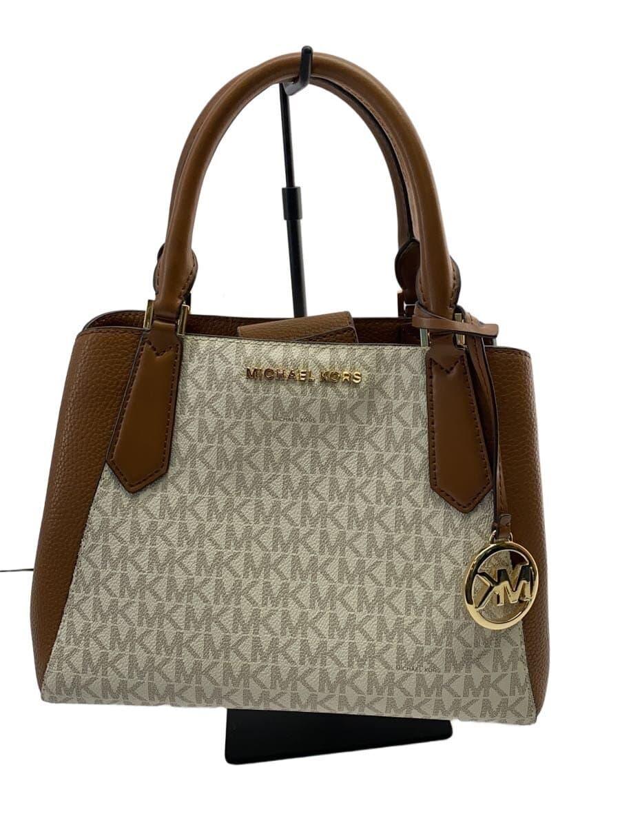 MICHAEL KORS Handbag Leather BRW All-over pattern DI-1906