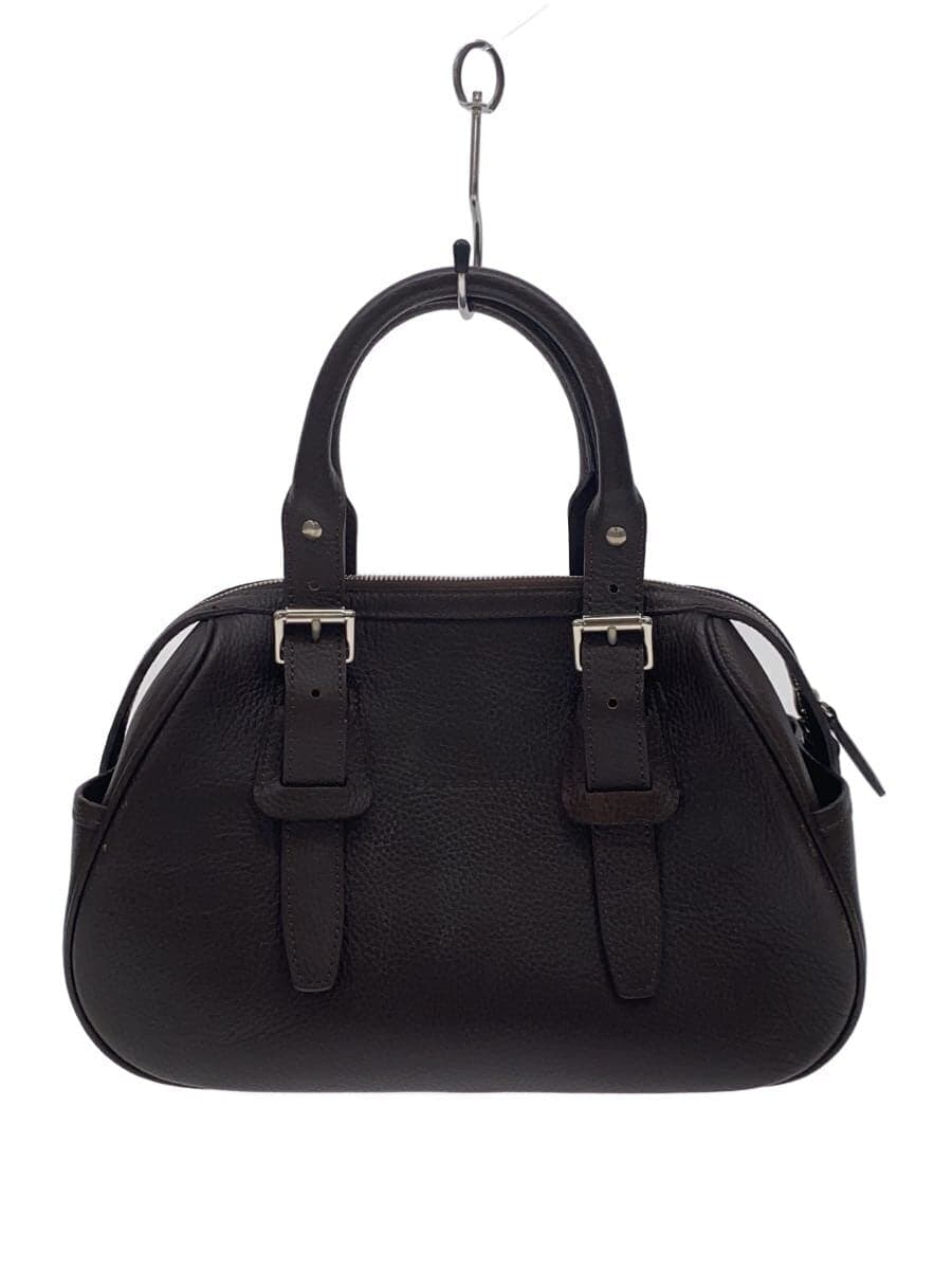 BURBERRY LONDON Liner Nova Check Mini Leather Boston Bag Handbag Leather BRW