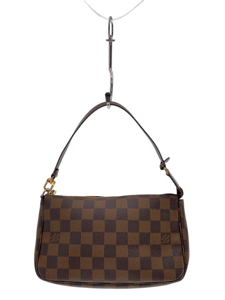 LOUIS VUITTON Pochette Accessoires Hardware Base Crack Inside With Stain Pouch PVC BRW N51985