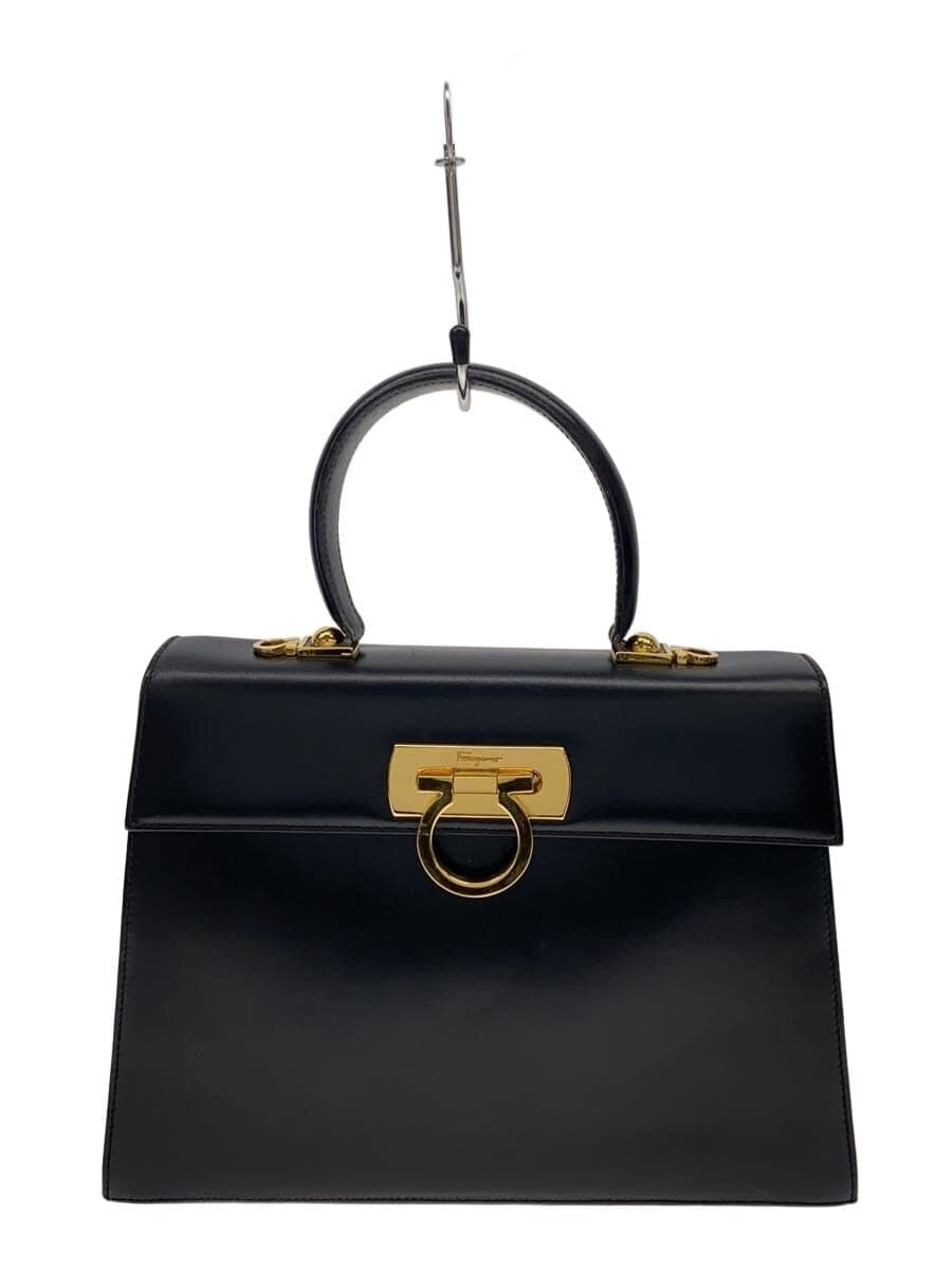 Salvatore Ferragamo Gancini Handbag Shoulder Missing Handle Edge Scuff Leather 21-2181