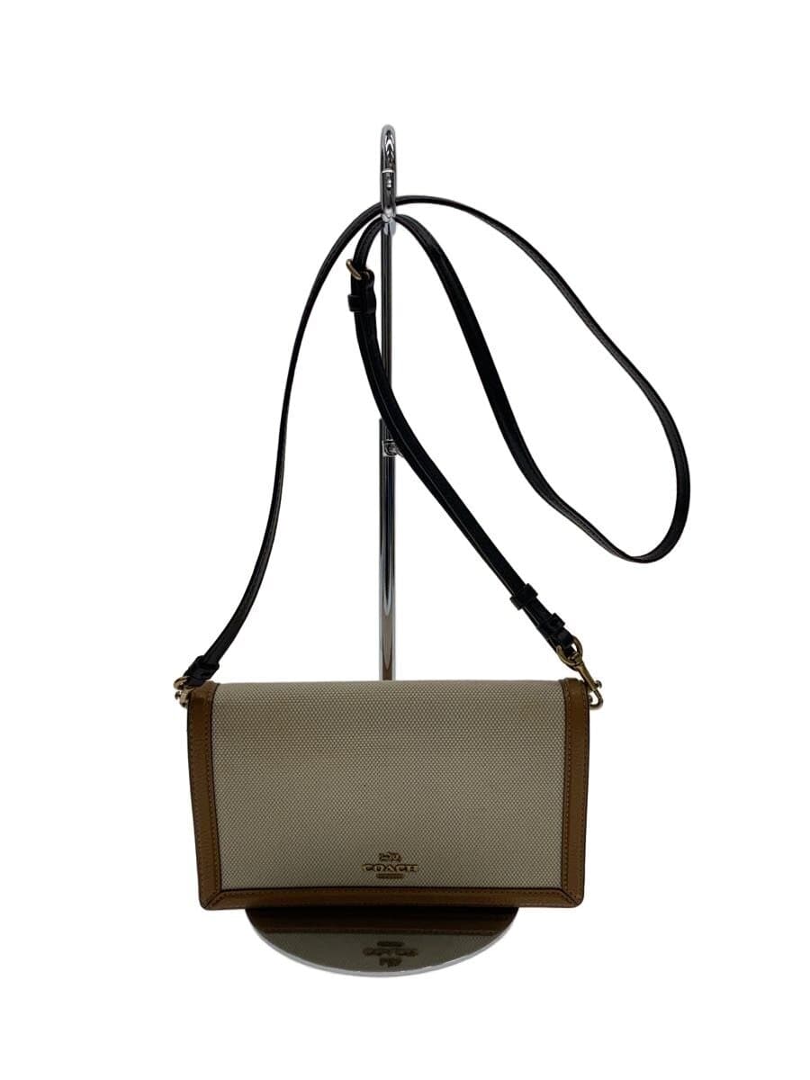 COACH Shoulder Bag Canvas BRW 91770