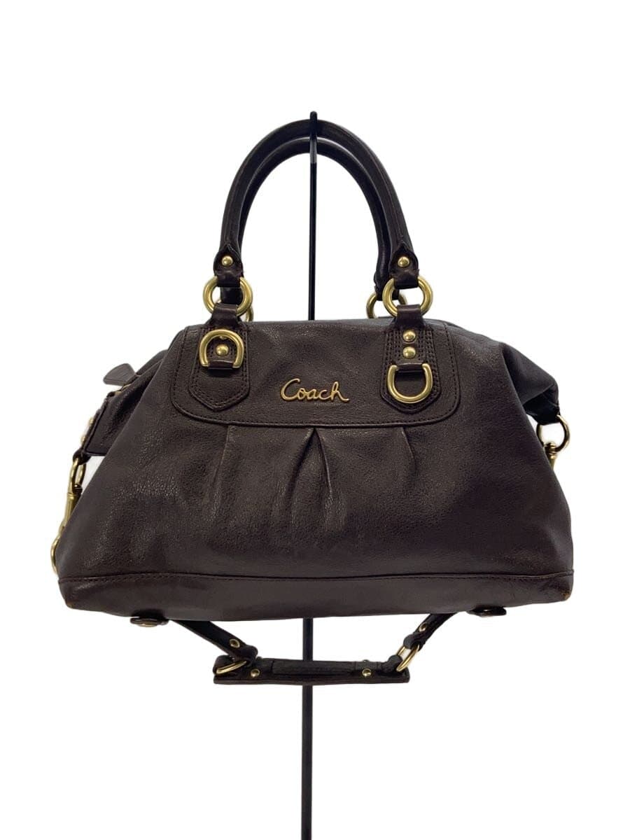 COACH Handbag Leather BRW F15445