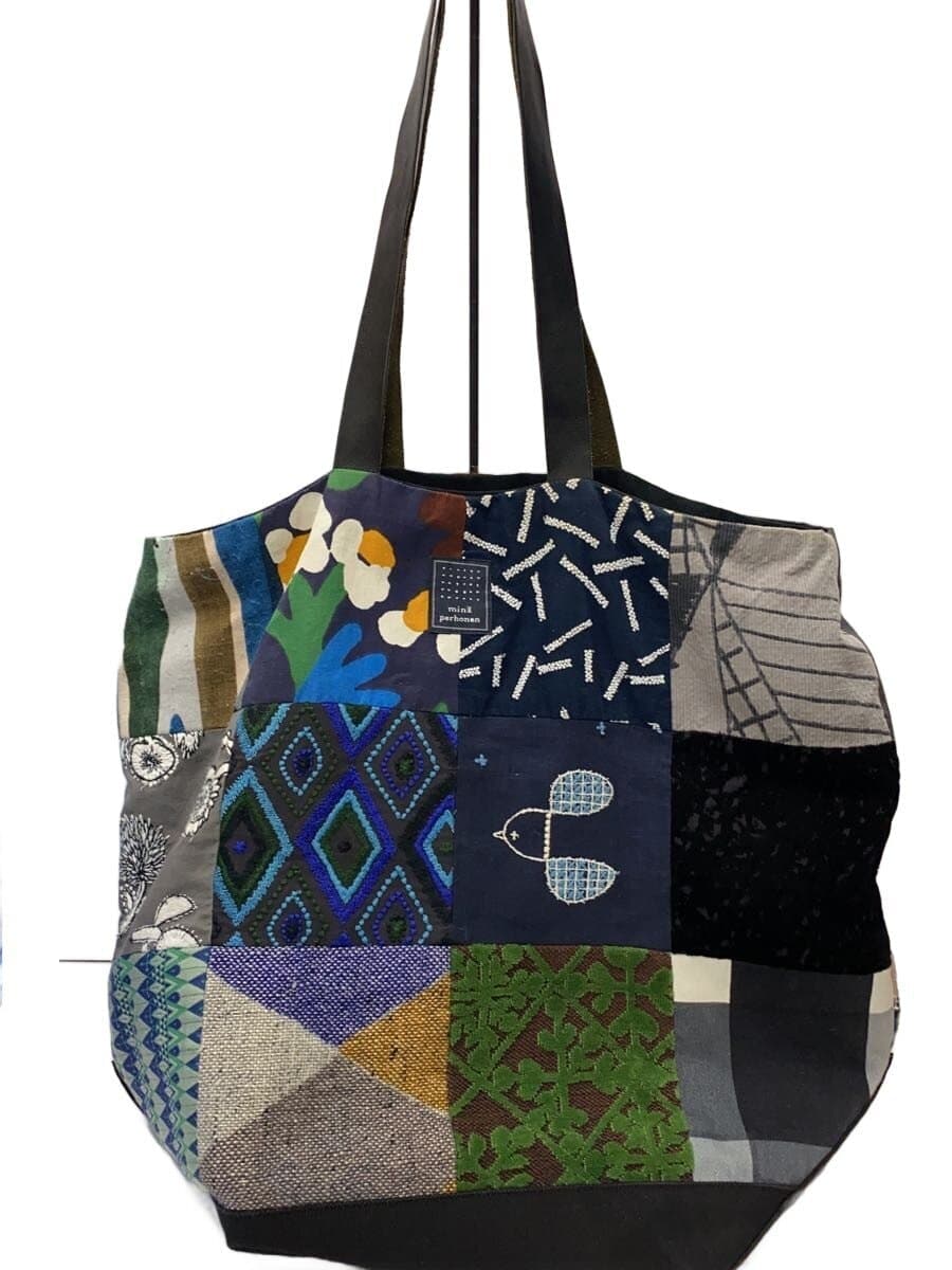 mina perhonenpiecebag Tote Bag Cotton Multicolor All Over Pattern os9008