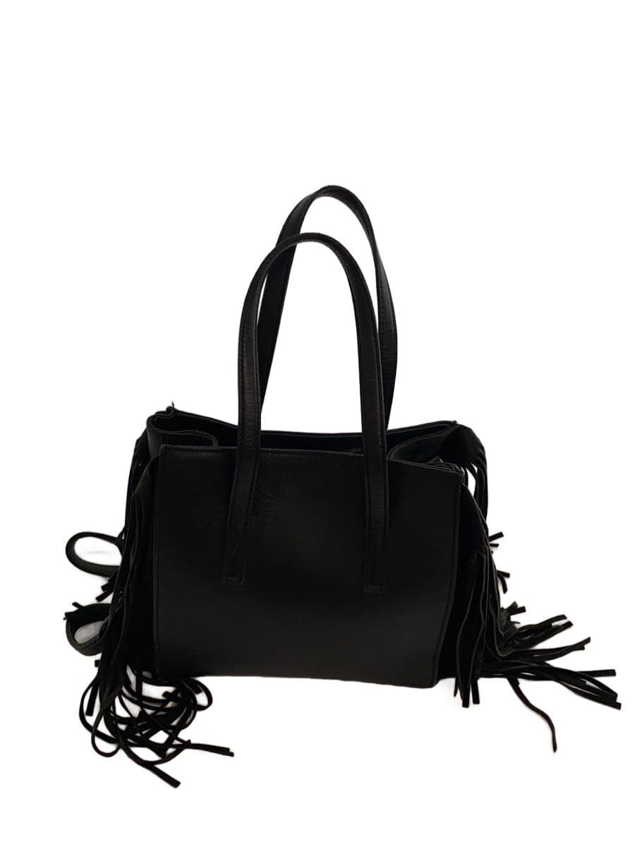 MARY AL TERNA handbag leather black plain