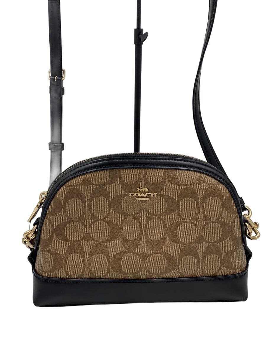 COACH Shoulder Bag Leather CML All-over Pattern F76674