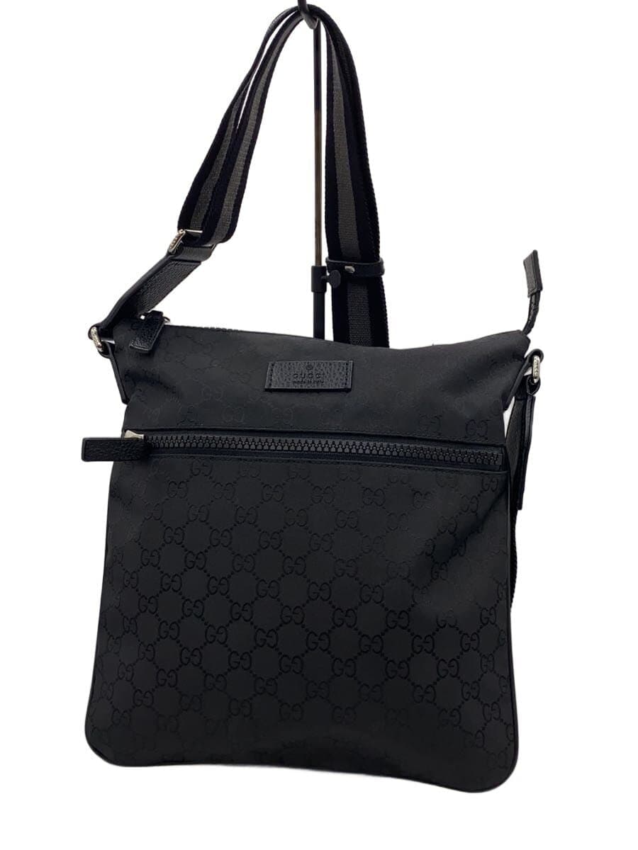 GUCCI Shoulder Bag_GG Nylon Nylon Black