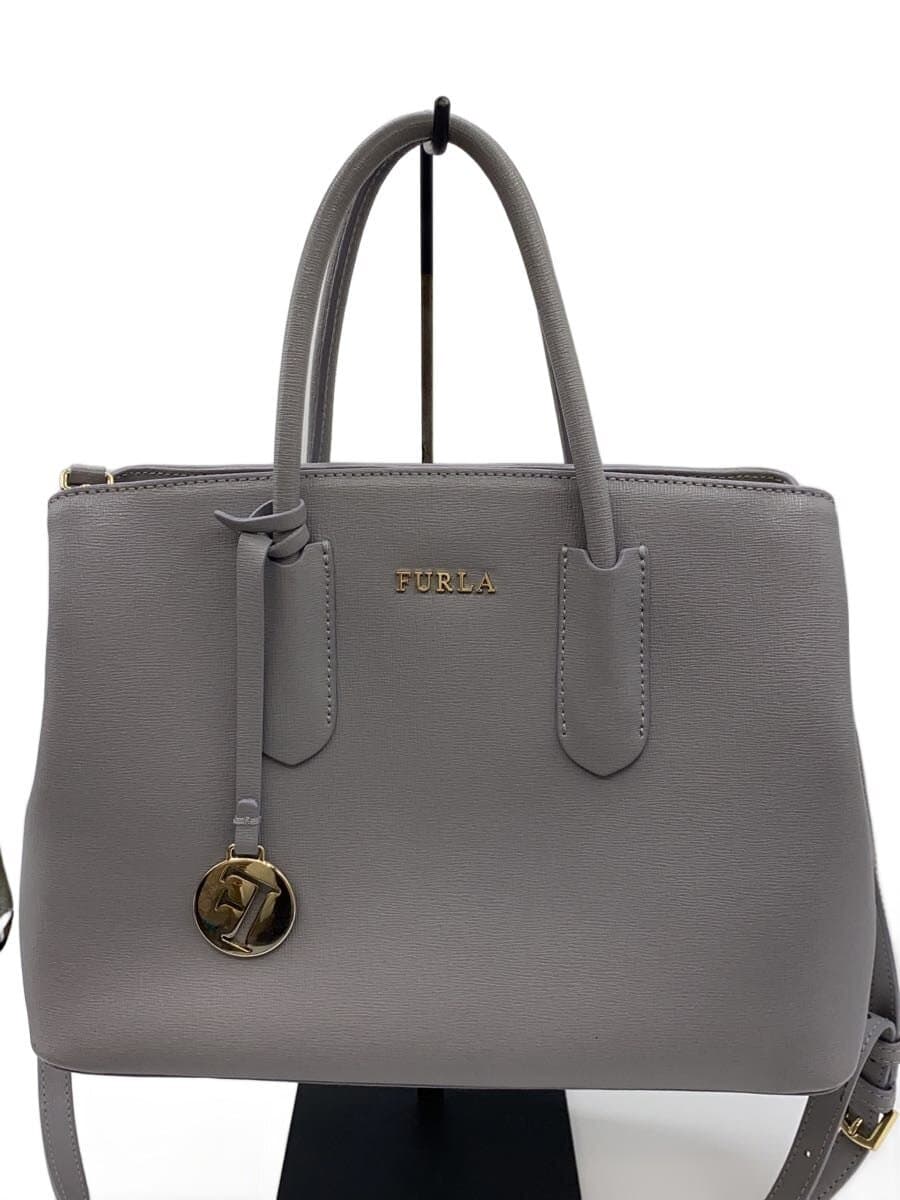 FURLA Handbag Leather GRY