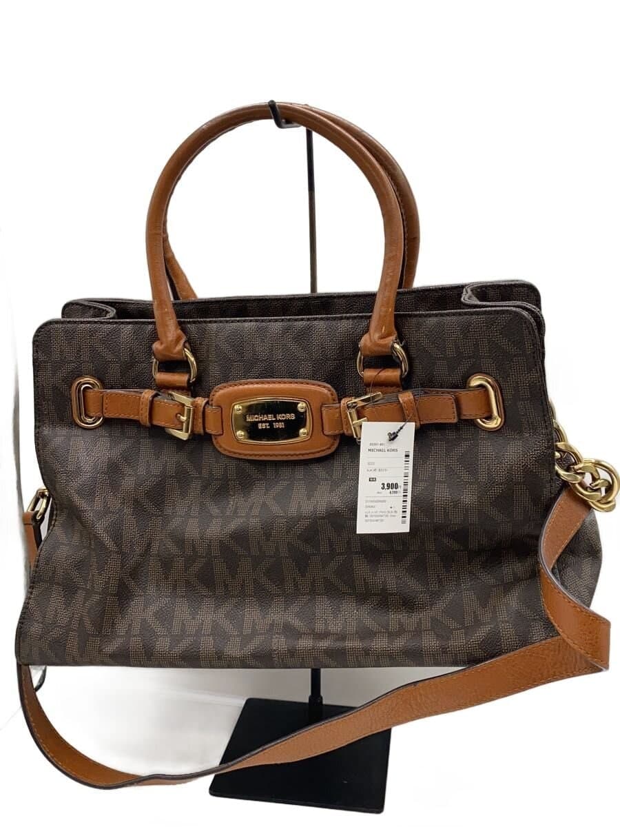 MICHAEL KORS Handbag PVC Black All Over Pattern 35F0GHMT3B