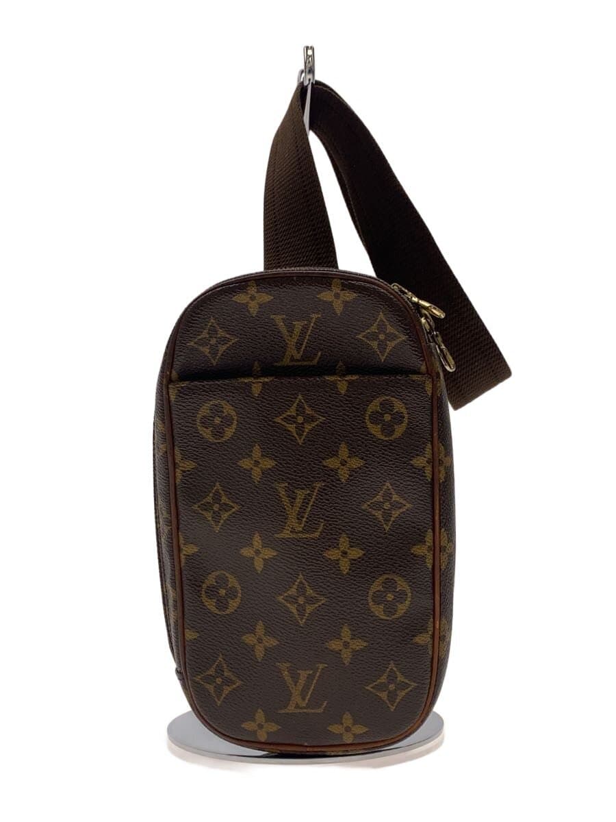 LOUIS VUITTON Pochette Ganjou _Monogram Canvas PVC BRW