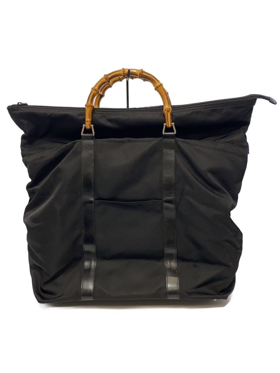 GUCCI Tote Bag Canvas BLK Solid 00237540412