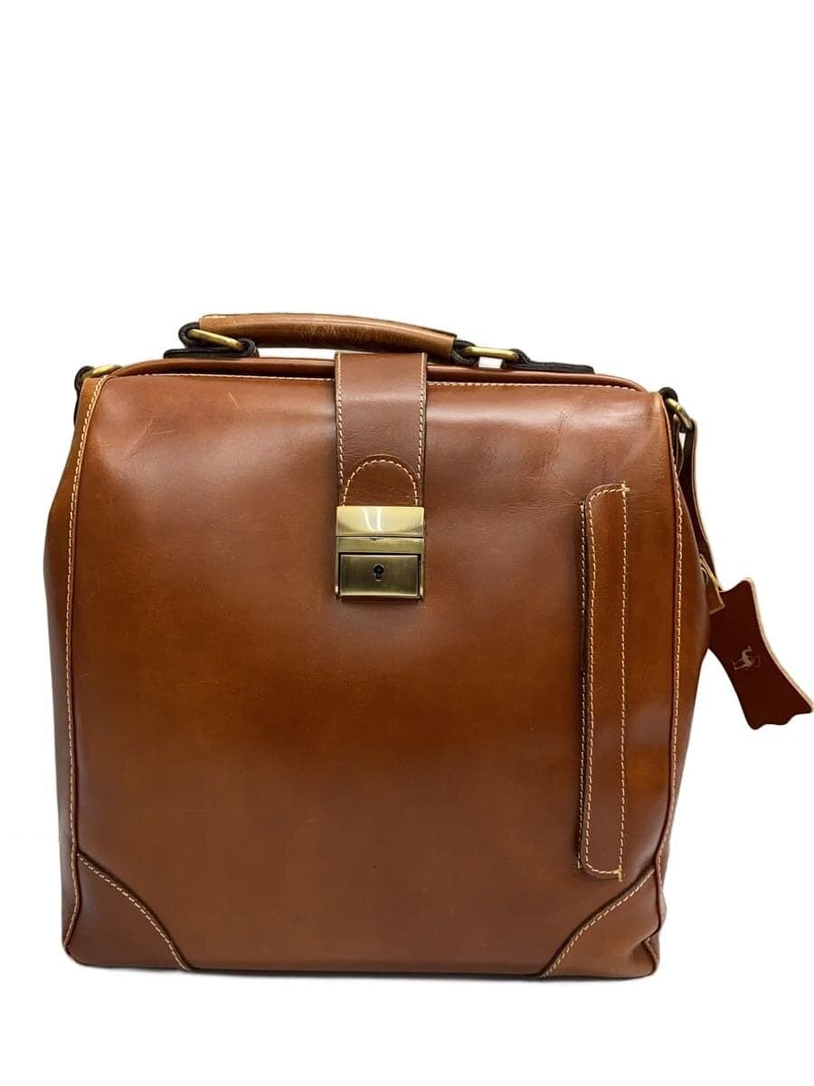 Other Brand herringbone Boston Bag Leather BRW Shoulder No Strap