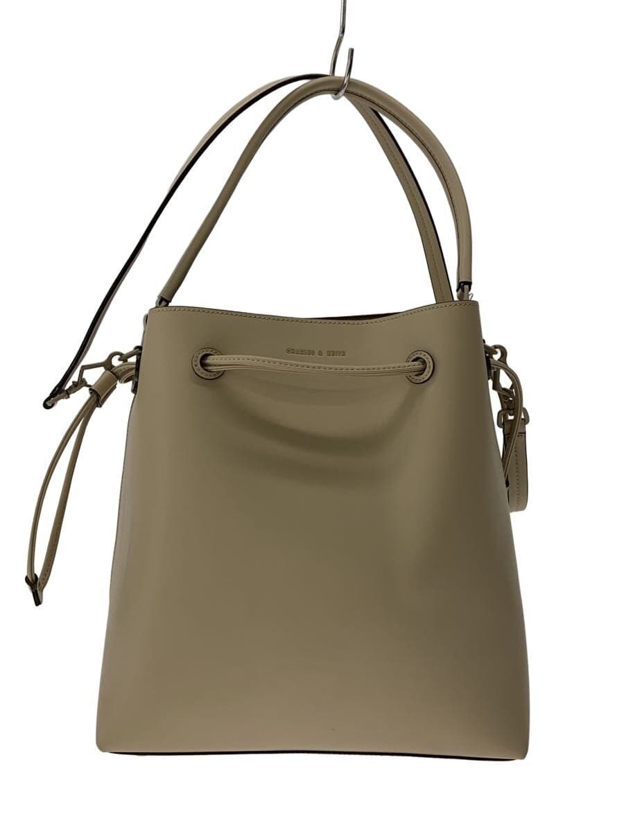 CHARLES&KEITH Tote Bag Faux Leather BEG
