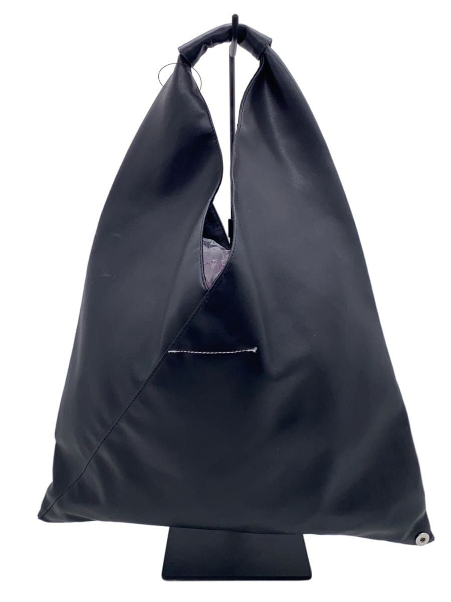 MM6 Tote Bag Leather BLK Solid