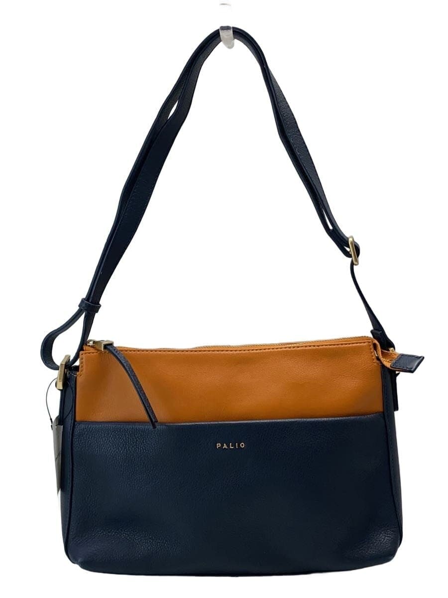 PALIO Shoulder Bag Leather NVY Solid