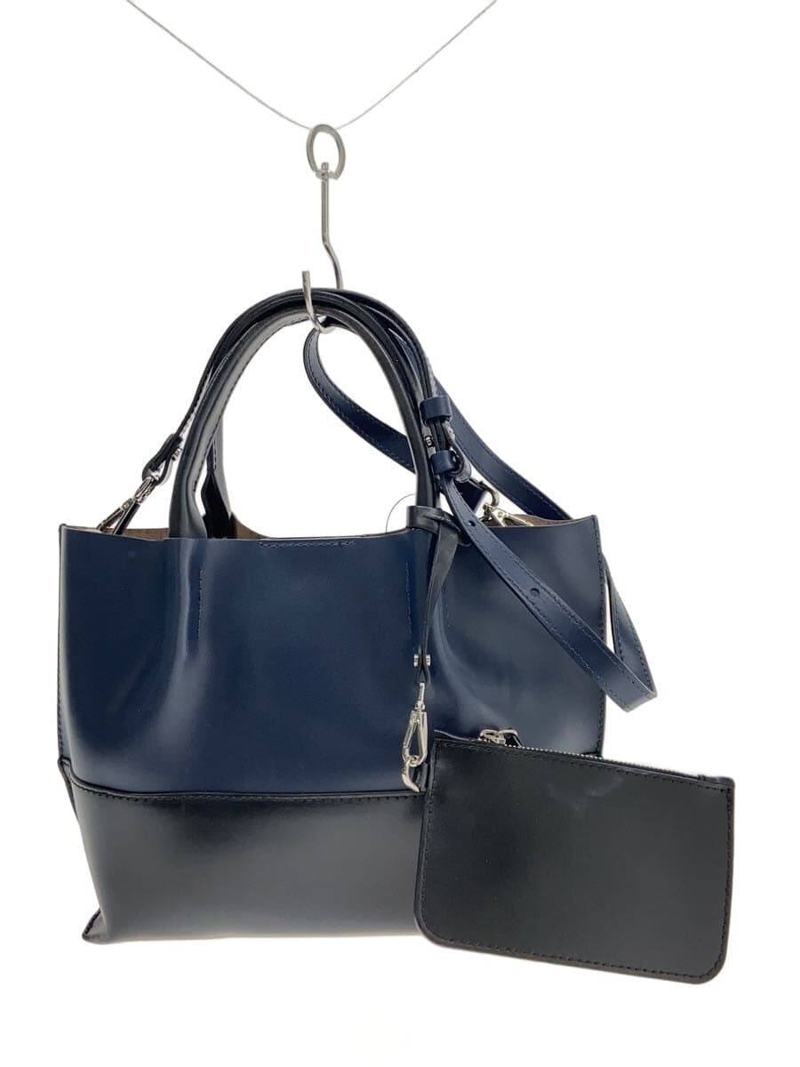 GIANNI CHIARINI Shoulder Bag Leather NVY Solid