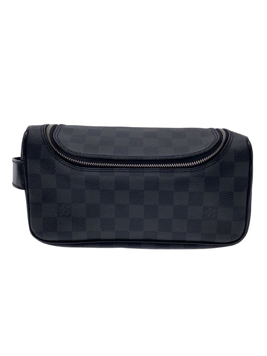 LOUIS VUITTON Toilette Pouch_Damier Graphite PVC BLK