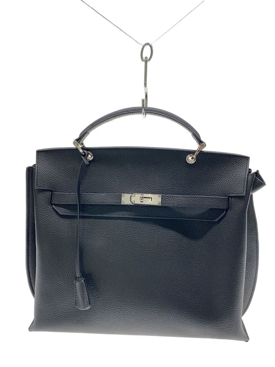 JISTORY Tote Bag Leather BLK Solid