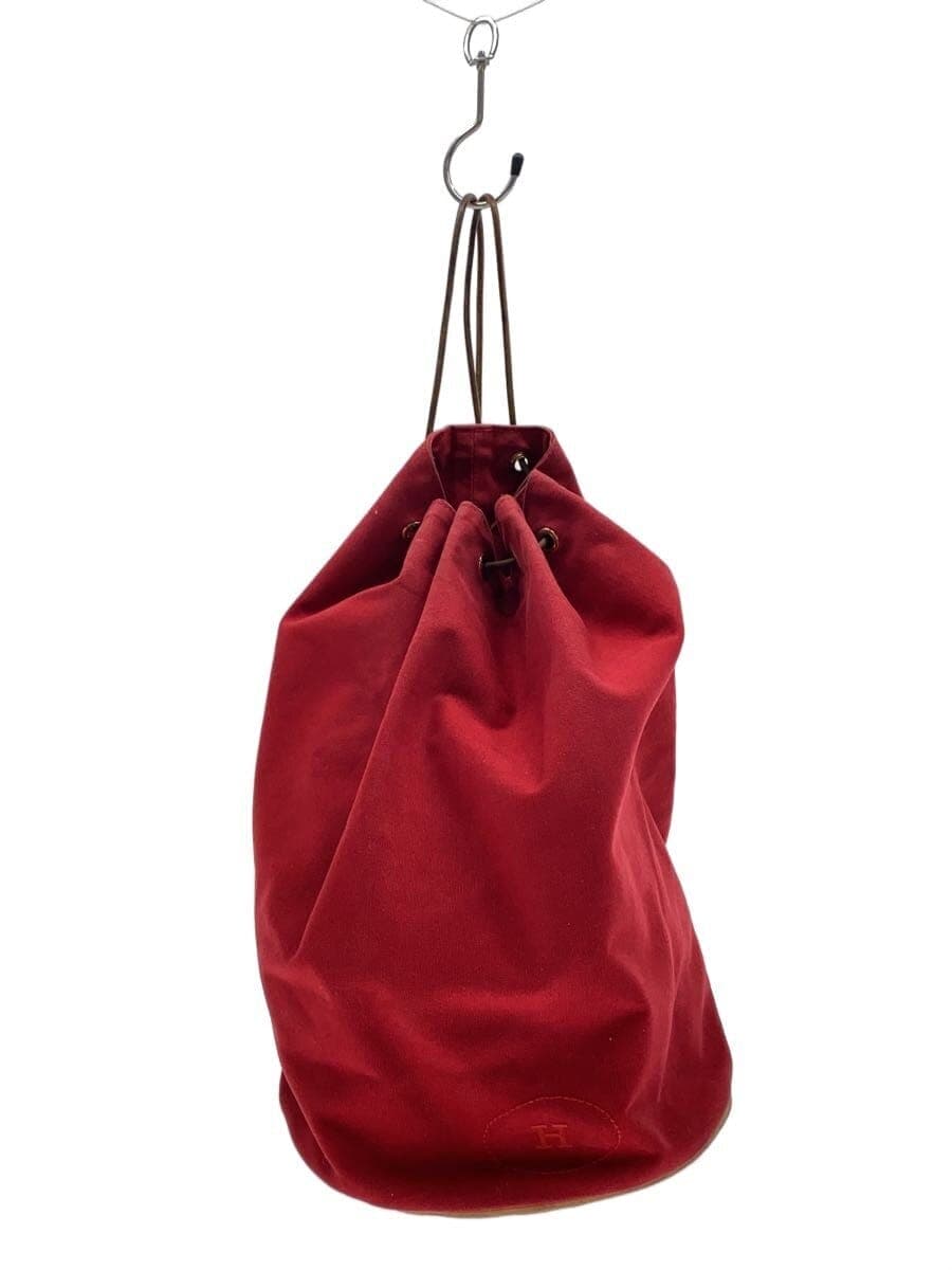 HERMES bag canvas red