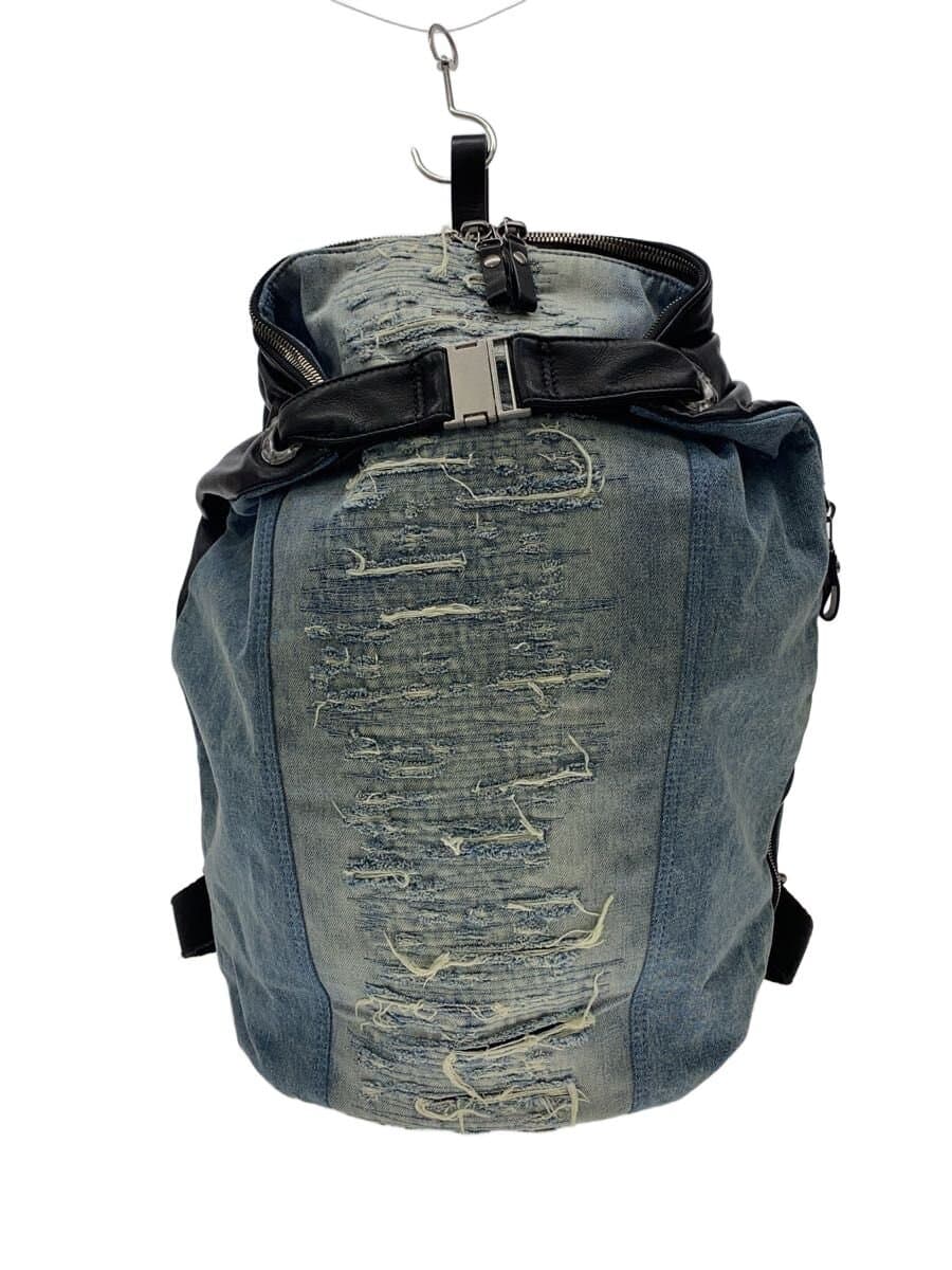 DIESEL M-MOHICANEYE BACK Denim × Leather × Canvas Denim BLU X05313