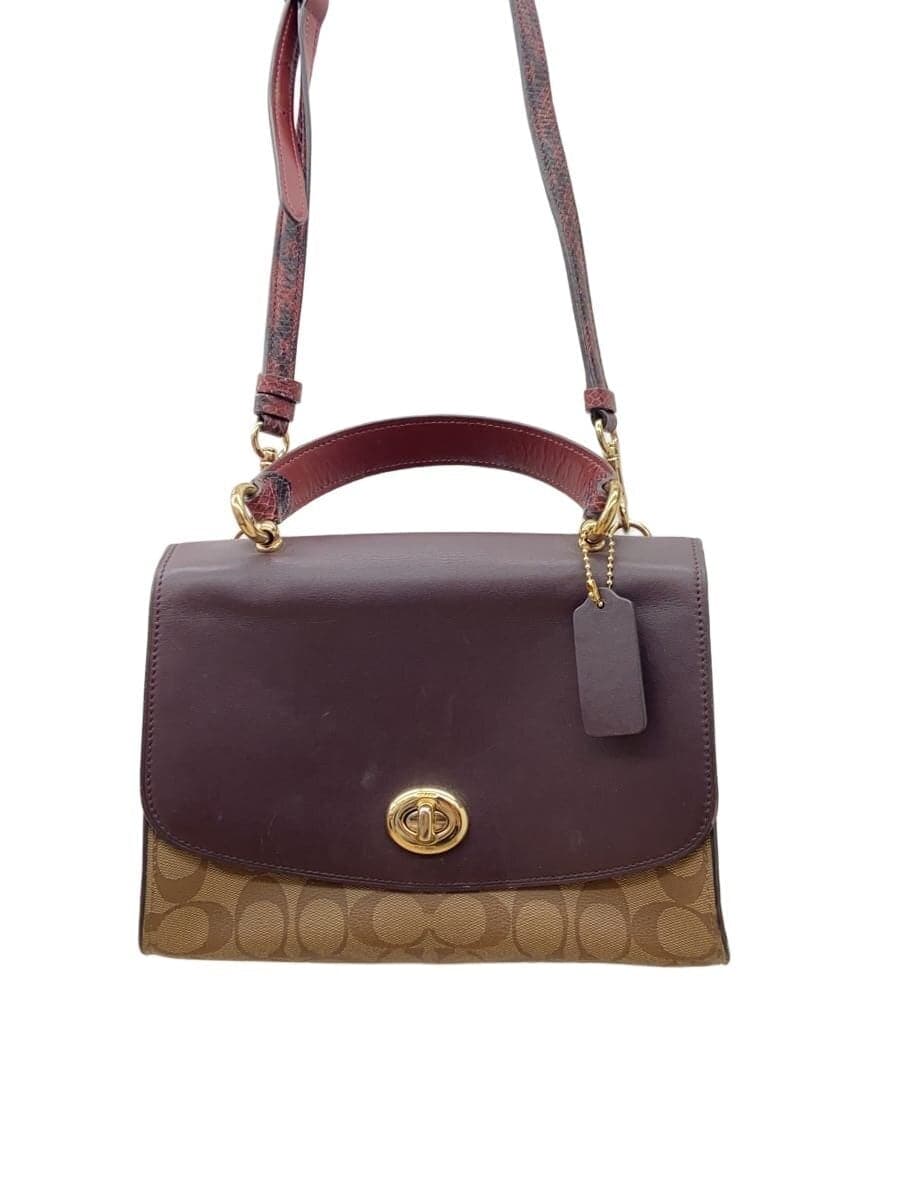 COACHTILLY Top-Handle Satchel Signature BRD All-Over Print F80230