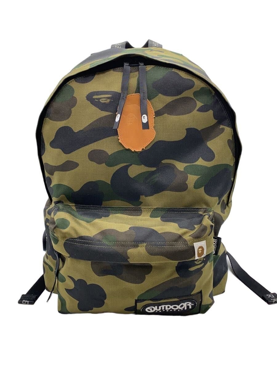 A BATHING APE x OUTDOOR PRODUCTS Backpack Polyester KHK Camouflage
