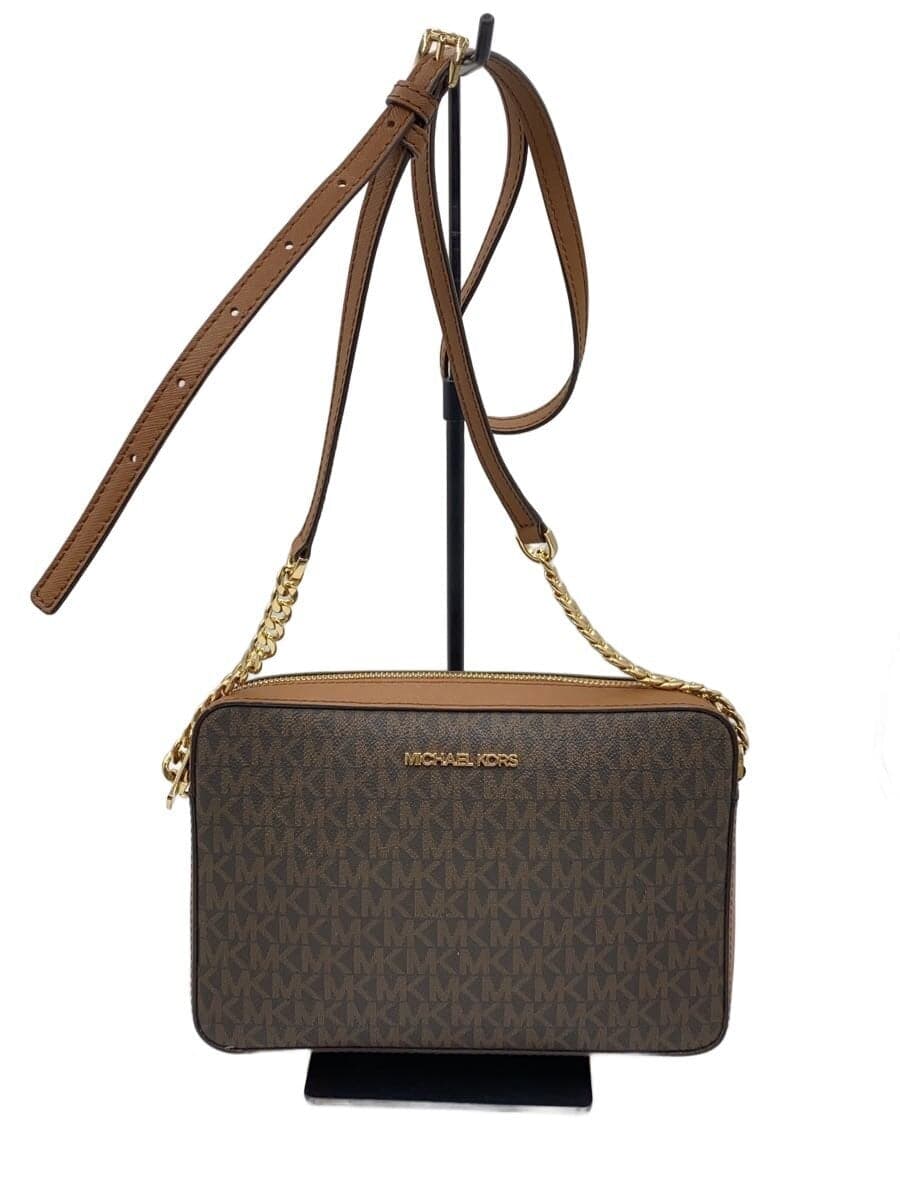 MICHAEL KORS Shoulder Bag PVC BRW All Over Pattern 35F8GTTC3B