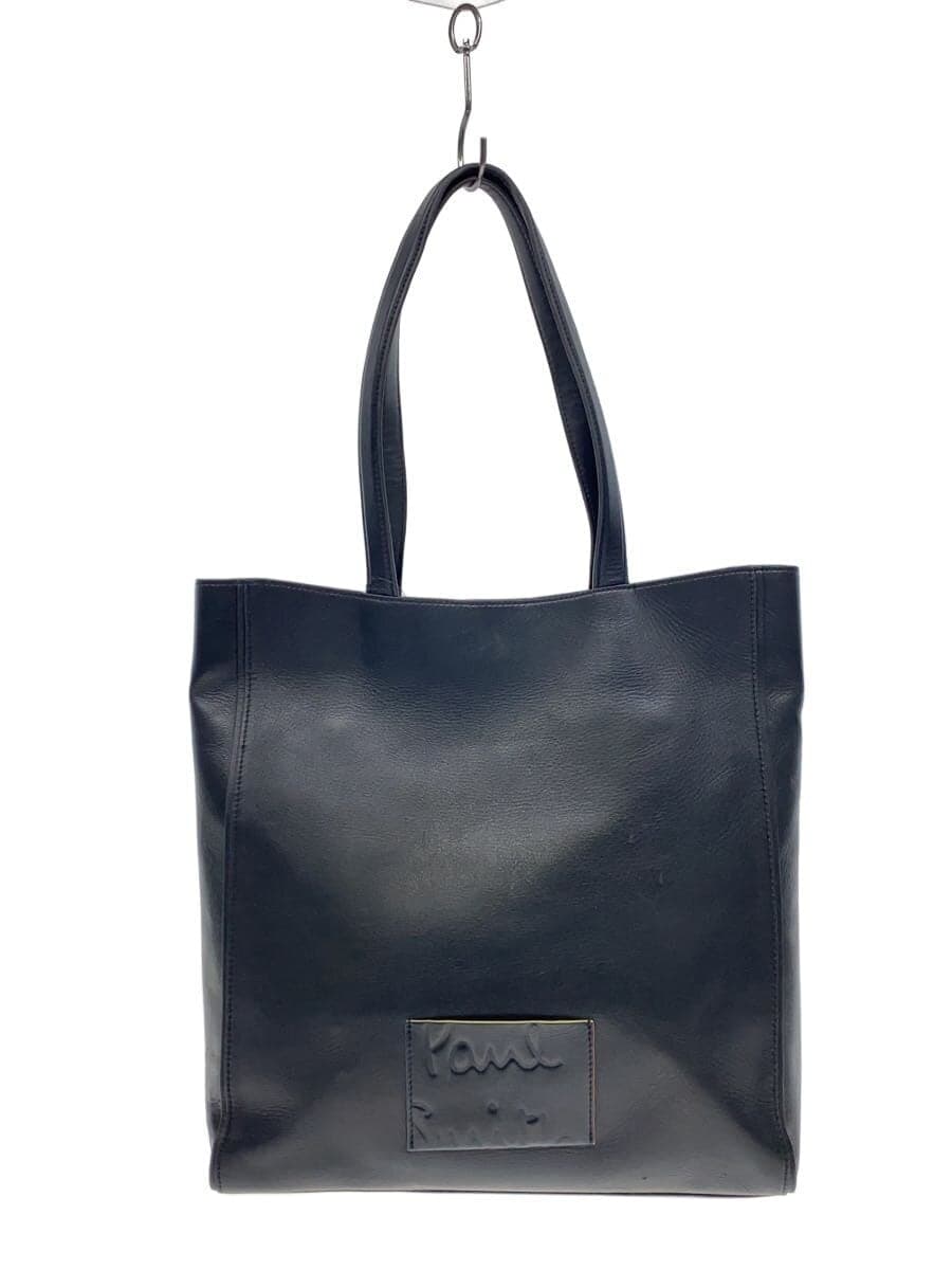 Paul Smith Tote Bag Leather BLK Solid