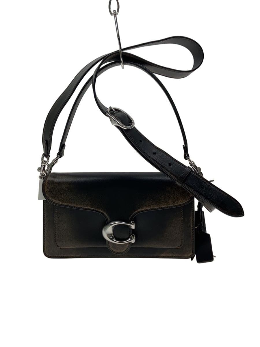 COACH Shoulder Bag Leather BRW Solid Color CBH35