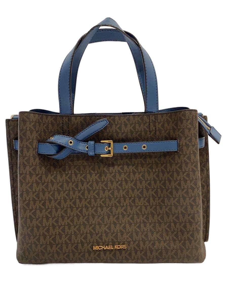 MICHAEL KORS Tote Bag PVC BRW All Over Pattern 35F0GU5S3B