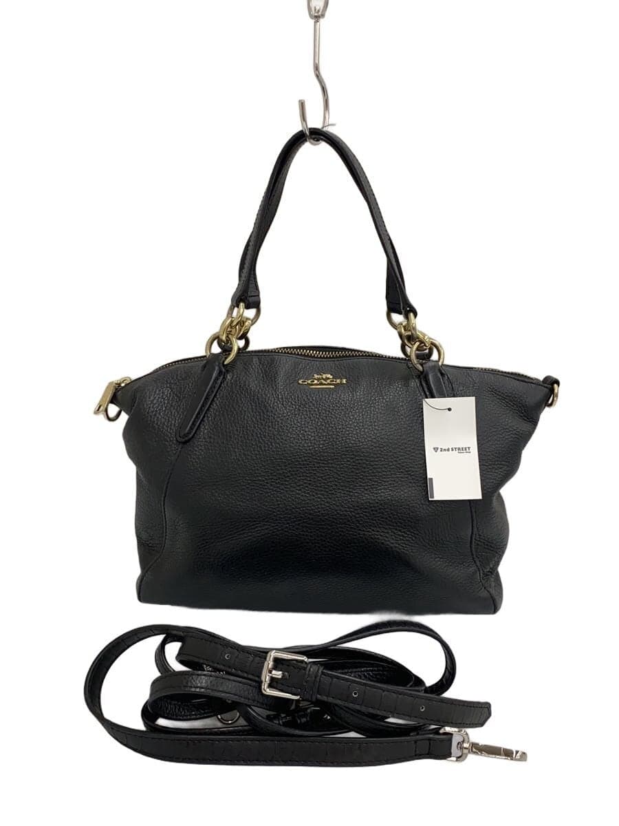 COACH Handbag Leather BLK F28993