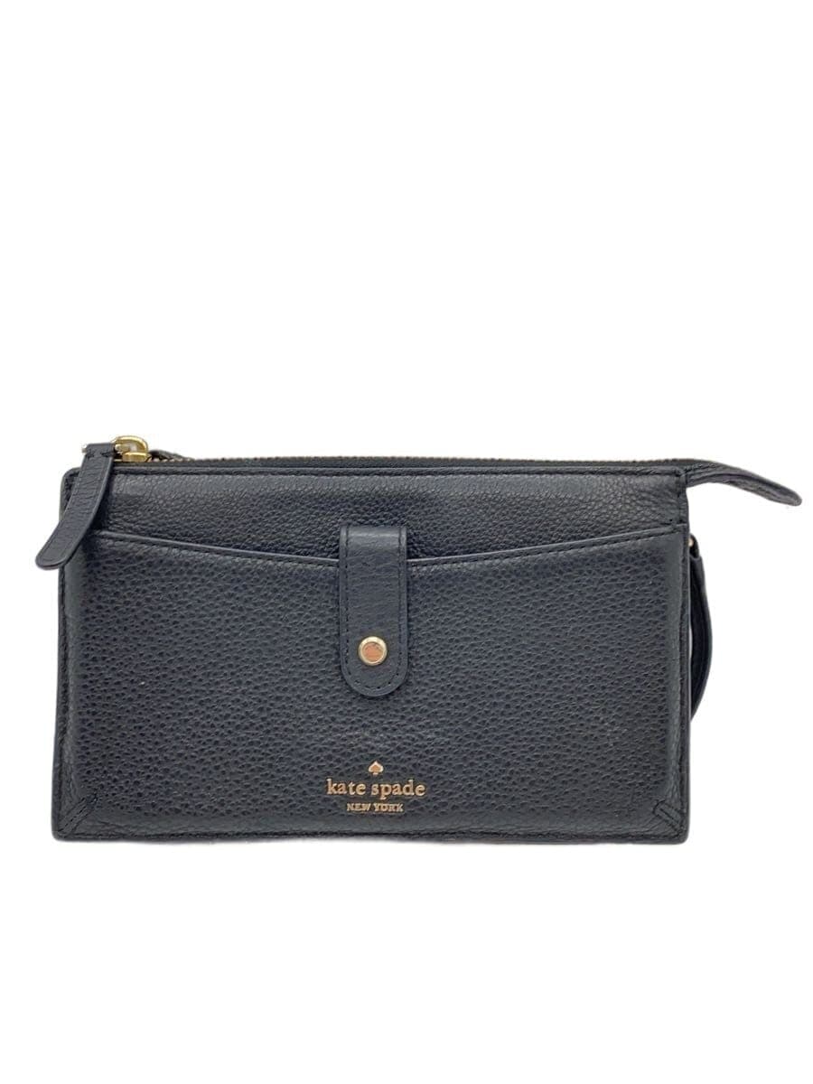 kate spade new york Wallet Shoulder Shoulder Wallet Leather BLK