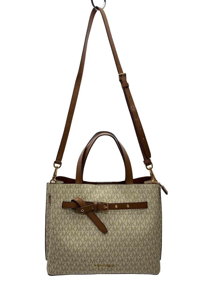 MICHAEL KORS Handbag Shoulder 2WAY PVC CRM Allover Pattern 35F0GU5S3B