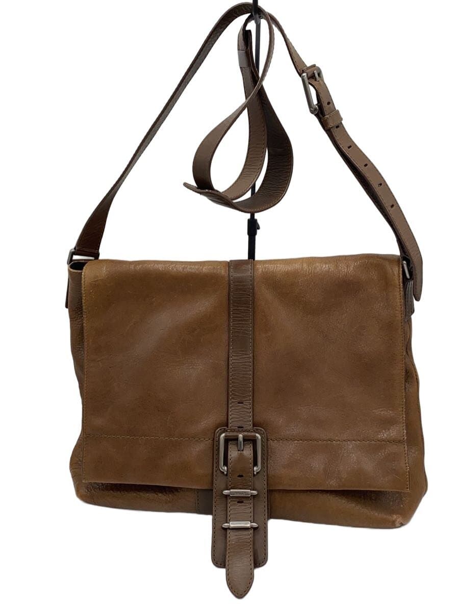 BALLY Shoulder Bag Leather BRW Solid