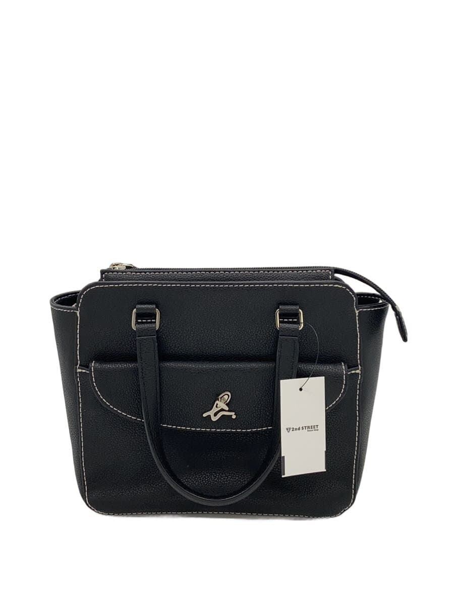 agnes b. Shoulder Bag Leather BLK 0AS04M-01